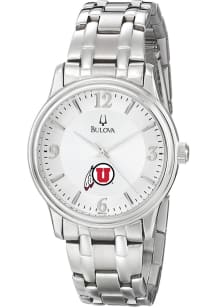 Jardine Associates Utah Utes Bulova Silver Mens Watch