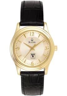Jardine Associates Vanderbilt Commodores Bulova Gold and Leather Womens Watch