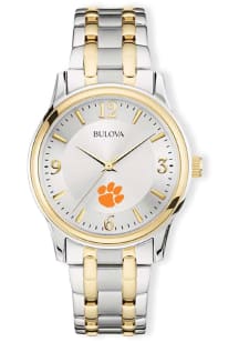 Jardine Associates Clemson Tigers Bulova Classic Two Tone Mens Watch