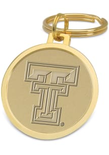 Texas Tech Red Raiders Gold Medallion Keychain