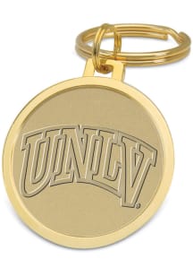 UNLV Runnin Rebels Gold Medallion Keychain