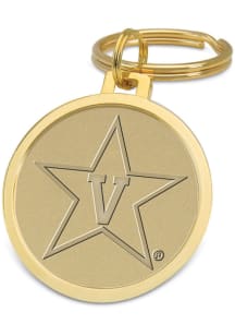Vanderbilt Commodores Gold Medallion Keychain