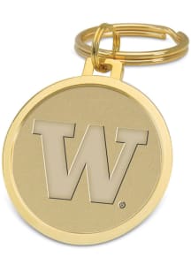 Washington Huskies Gold Medallion Keychain