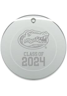 Florida Gators Class of 2024 Hand Etched Crystal Circle Ornament