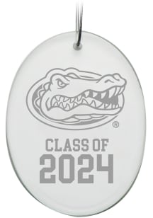 Florida Gators Class of 2024 Hand Etched Crystal Oval Ornament