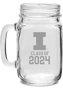 Illinois Fighting Illini Class of 2024 Hand Etched Jar Stein
