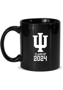 Black Indiana Hoosiers Class of 2024 Hand Etched Mug