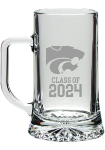 K-State Wildcats Class of 2024 Hand Etched Crystal Maxim Stein