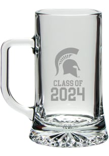 Michigan State Spartans Class of 2024 Hand Etched Crystal Maxim Stein