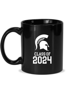 Black Michigan State Spartans Class of 2024 Hand Etched Mug