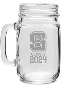 NC State Wolfpack Class of 2024 Hand Etched Jar Stein