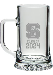 NC State Wolfpack Class of 2024 Hand Etched Crystal Maxim Stein