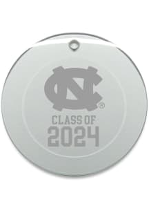 North Carolina Tar Heels Class of 2024 Hand Etched Crystal Circle Ornament