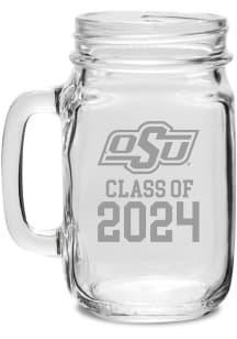 Oklahoma State Cowboys Class of 2024 Hand Etched Jar Stein
