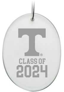 Tennessee Volunteers Class of 2024 Hand Etched Crystal Oval Ornament