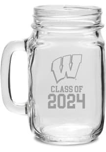 Wisconsin Badgers Class of 2024 Hand Etched Jar Stein