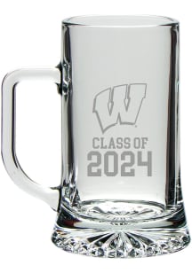 Wisconsin Badgers Class of 2024 Hand Etched Crystal Maxim Stein