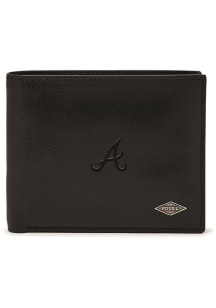 Atlanta Braves Fossil Leather Passcase Mens Business Accessories