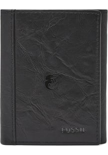 Baltimore Orioles Fossil Leather Extra Capacity Mens Trifold Wallet