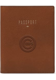 Chicago Cubs Fossil Eco Leather Passcase Mens Bifold Wallet
