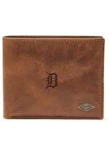 Detroit Tigers Fossil Leather Passcase Mens Business Accessories