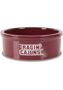 Jardine Associates UL Lafayette Ragin' Cajuns Campus Crystal Large Pet Bowl Maroon