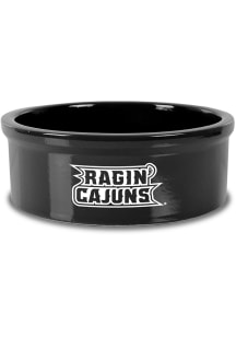 Jardine Associates UL Lafayette Ragin' Cajuns Campus Crystal Large Pet Bowl Black
