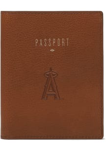 Los Angeles Angels Fossil Eco Leather Passcase Mens Bifold Wallet