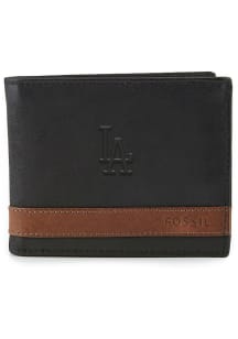 Los Angeles Dodgers Fossil Leather Flip ID Mens Bifold Wallet