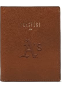 Oakland Athletics Fossil Eco Leather Passcase Mens Bifold Wallet