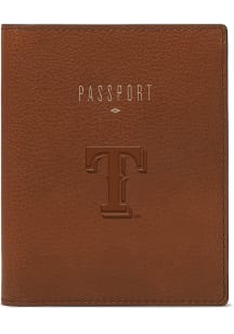 Texas Rangers Fossil Eco Leather Passcase Mens Bifold Wallet