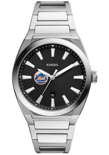 Jardine Associates New York Mets Fossil Everett Stainless Steel Mens Watch