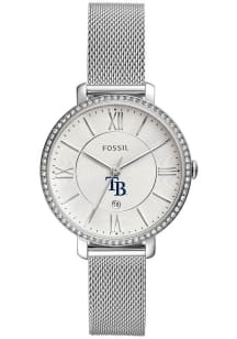 Jardine Associates Tampa Bay Rays Fossil Jacqueline Stainless Steel Mesh Womens Watch