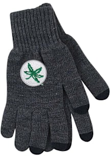 Ohio State Buckeyes LogoFit Smart Touch Mens Gloves - Dark Grey