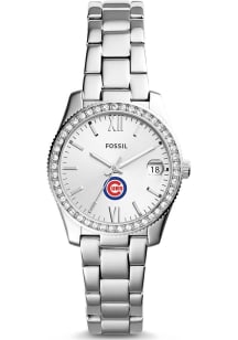 Jardine Associates Chicago Cubs Fossil Scarlette Stainless Steel Womens Watch