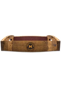Michigan Wolverines Barrel Stave Serving Tray