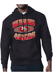 Starter San Francisco 49ers Mens Black Team Grit Long Sleeve Hoodie