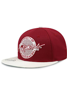 Arkansas Razorbacks Cardinal 2T Original Retro Circle Wool Blend Mens Snapback Hat
