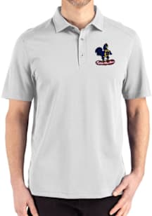 Cutter and Buck Delaware Fightin' Blue Hens Grey Vault Advantage Refresh Pique Big and Tall Polo