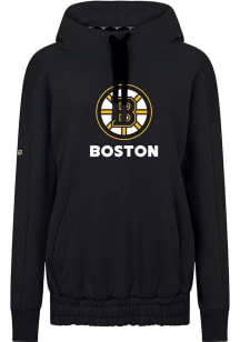 Levelwear Boston Bruins Womens Black Waterfall Home Turf Hooded Sweatshirt