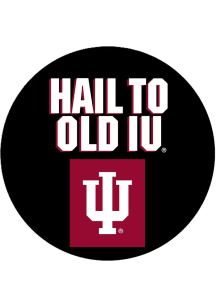 Red Indiana Hoosiers 3&quot; Hail to Old IU Button