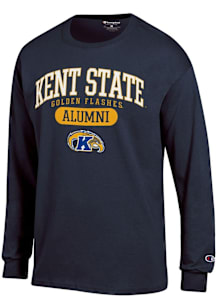 Champion Kent State Golden Flashes Navy Blue Pill Box Alumni Jersey Long Sleeve T Shirt