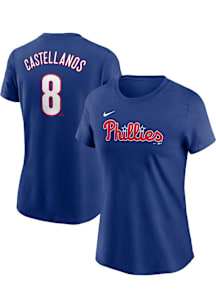 Nick Castellanos Philadelphia Phillies Womens Navy Blue Player Player T-Shirt