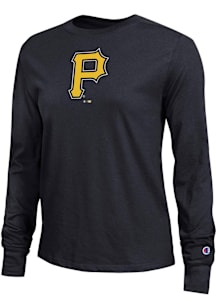 Champion Pittsburgh Pirates Womens Black Core LS Tee