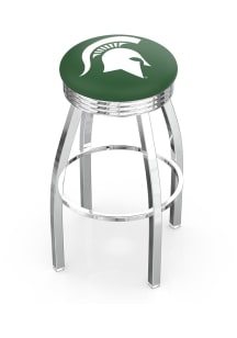 Michigan State Spartans 3 Ring Chrome Seat Pub Stool