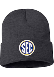 B-Unlimited SEC Charcoal SEC Cuff Beanie Mens Knit Hat