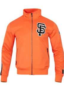 Pro Standard San Francisco Giants Mens Orange Classic Track Jacket