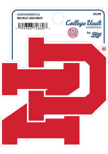 Red Nebraska Cornhuskers R84 Vault Logo Stickers