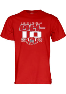 Ohio State Buckeyes Football Beat Texas Score Short Sleeve T Shirt - Red