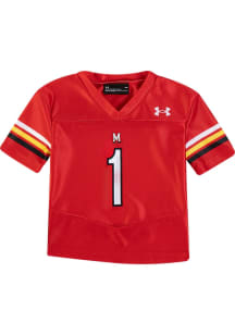 Baby Maryland Terrapins Red Under Armour Sideline Football Jersey Jersey